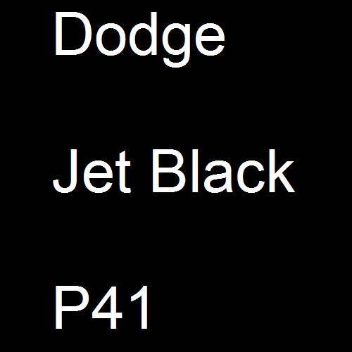 Dodge, Jet Black, P41.